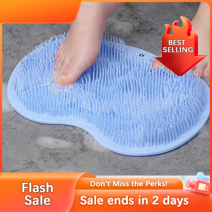 🏆Flash Sale⚡ 50K+ SOLD! Almost Gone-💥Silicone Shower Foot Scrubber Mat，Best gifts🏆