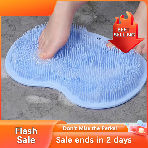 🏆Flash Sale⚡ 50K+ SOLD! Almost Gone-💥Silicone Shower Foot Scrubber Mat，Best gifts🏆
