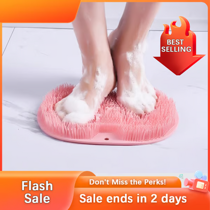 🏆Flash Sale⚡ 50K+ SOLD! Almost Gone-💥Silicone Shower Foot Scrubber Mat，Best gifts🏆