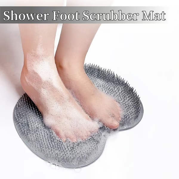 🏆Flash Sale⚡ 50K+ SOLD! Almost Gone-💥Silicone Shower Foot Scrubber Mat，Best gifts🏆