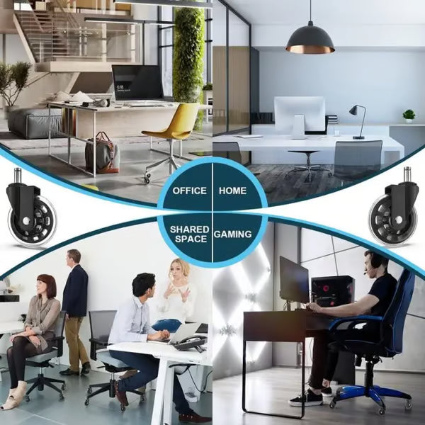 3 Inches Silent and Smooth Rolling Casters