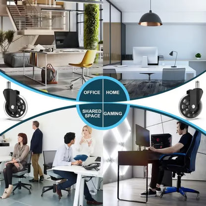 3 Inches Silent and Smooth Rolling Casters