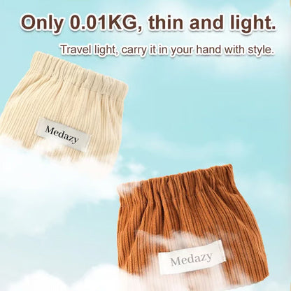 Corduroy Elastic Hair Tie Organizer