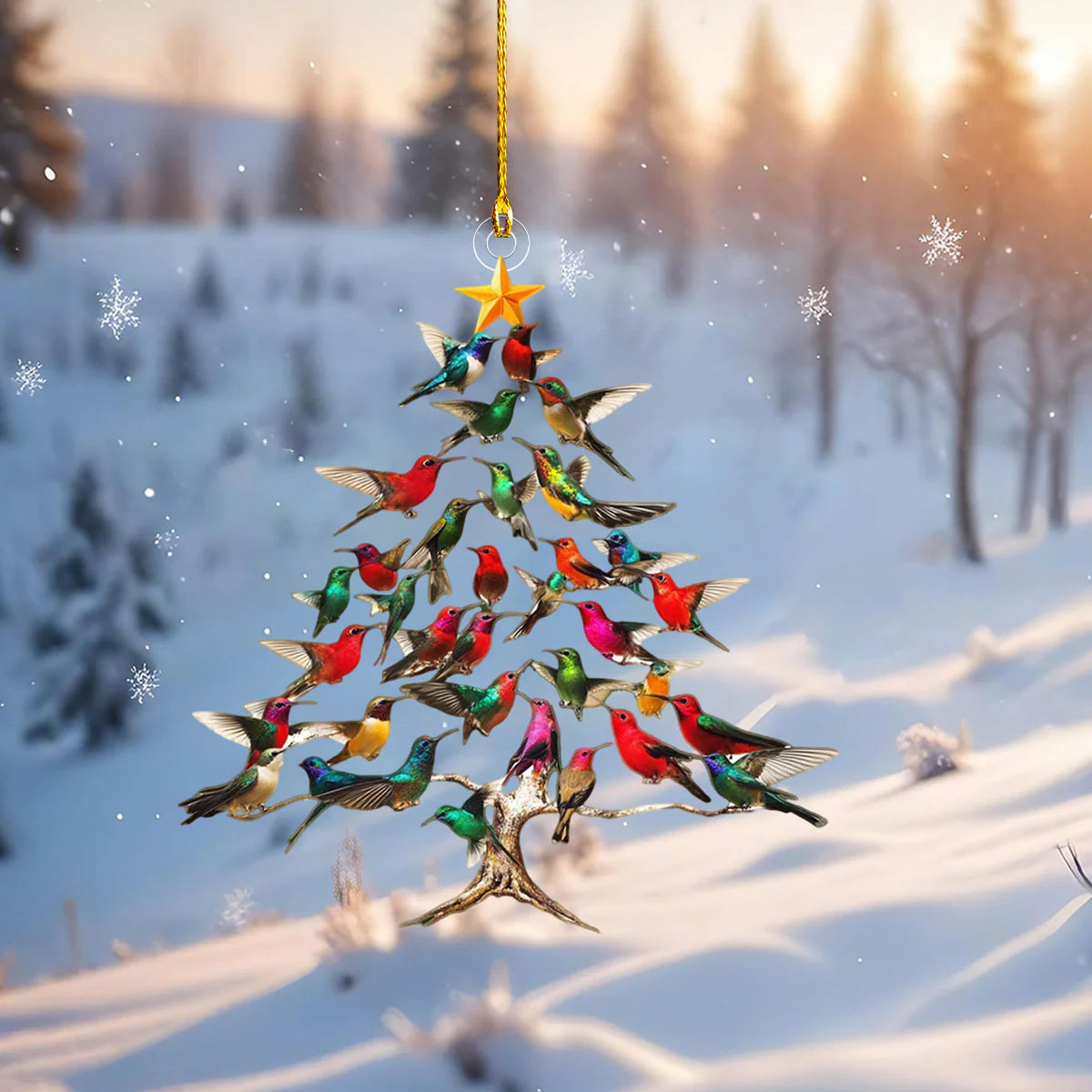 🔥2025 New Release 50% OFF - 🐦🎄Hummingbird Christmas Ornament✨(Same as in the video)