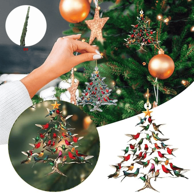 🔥🔥2025 New Release 50% OFF - 🐦🎄Hummingbird Christmas Ornament✨(Same as in the video)
